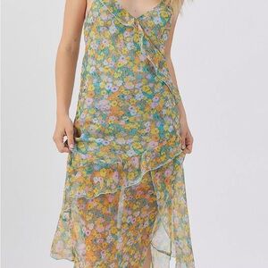 Urban Outfitters Floral Sheer Dress